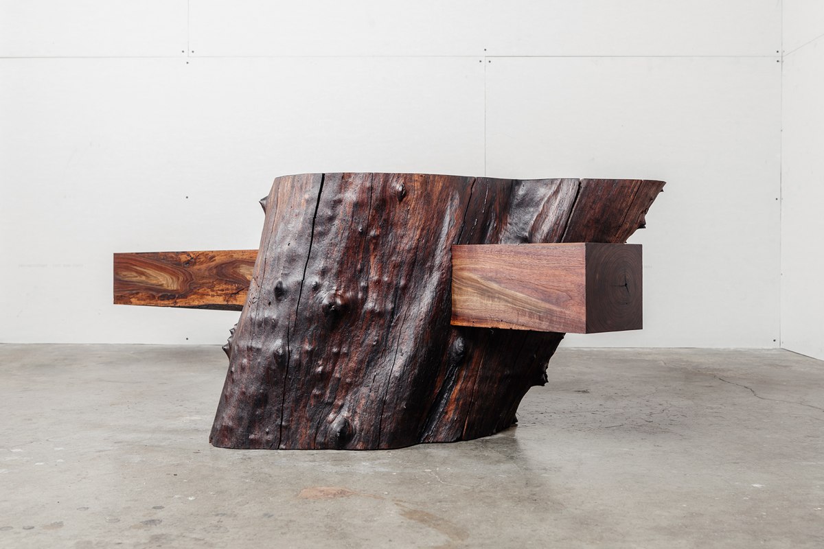 Sculptural wood furniture