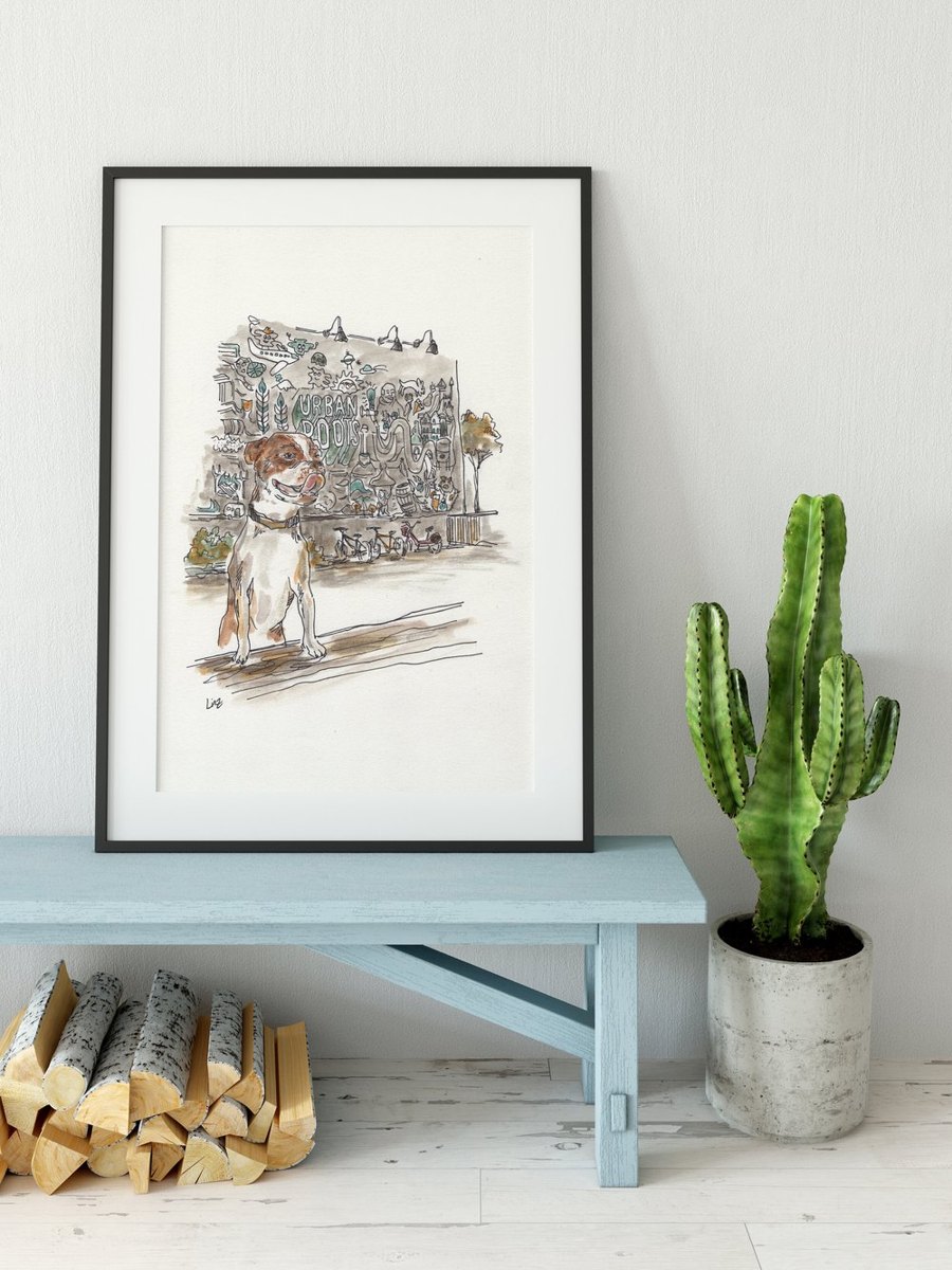 Urban Roots watercolor illustration