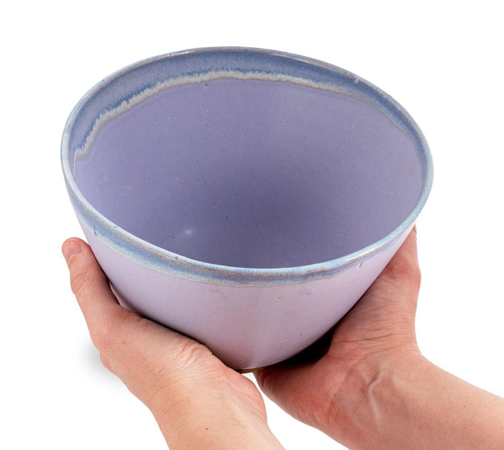 Lavender glazed bowl