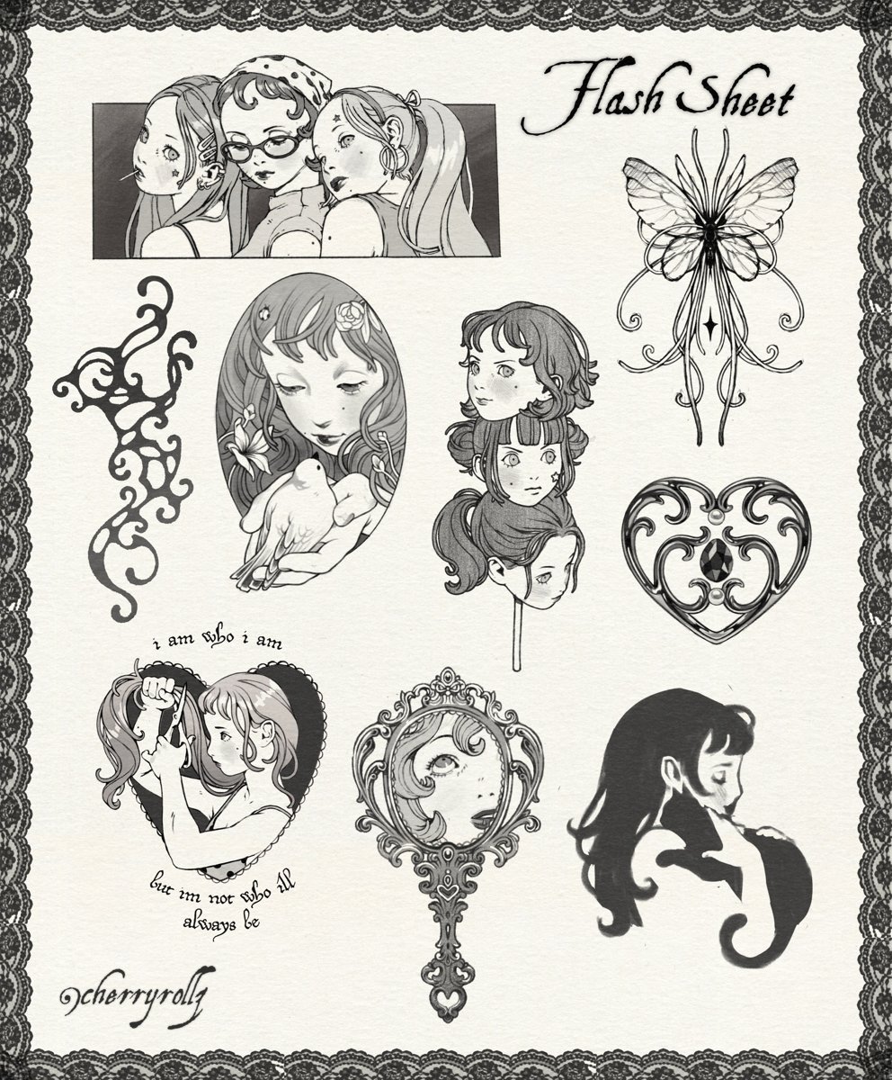Drawing & illustration by Rae — Cherryrollz